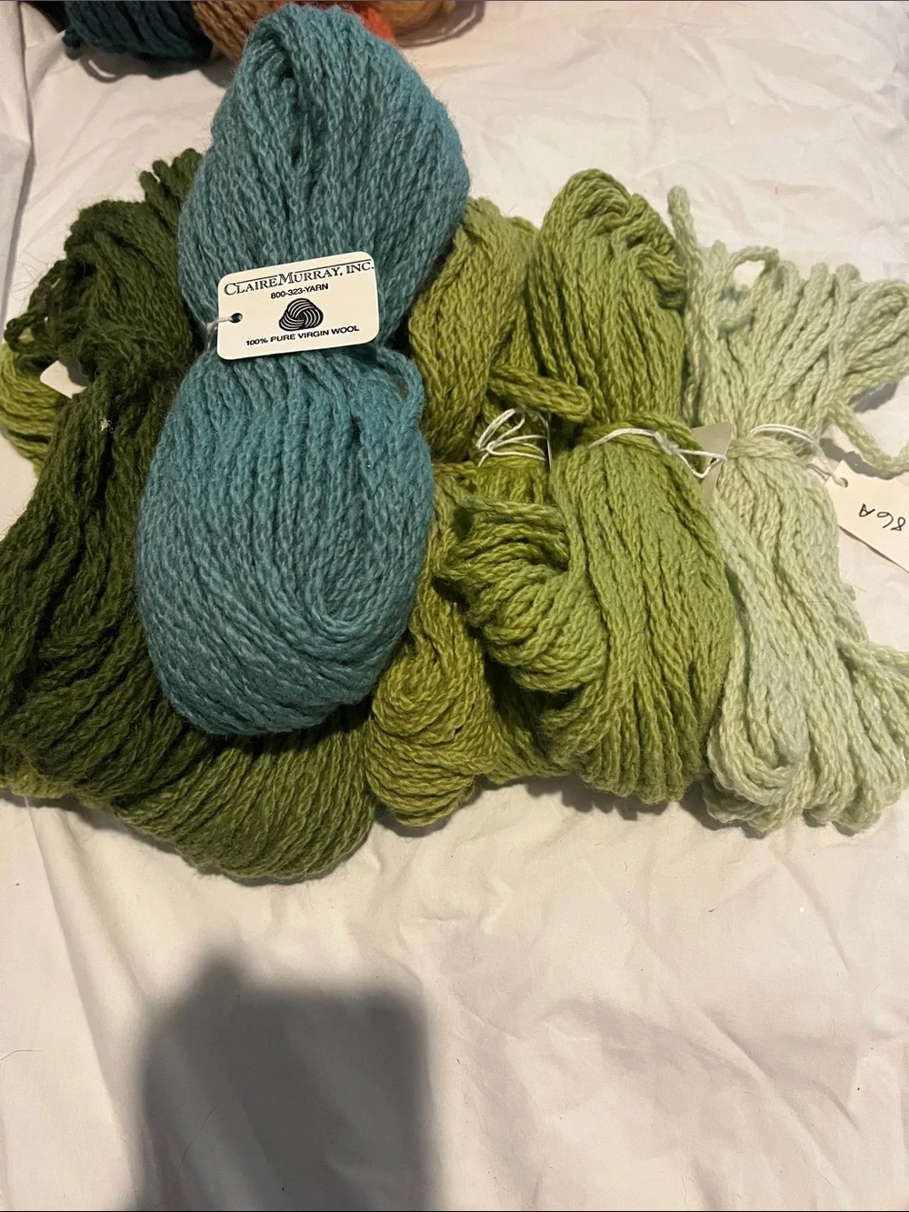 Claire Murray 100% Virgin Wool Yarn - Teal and Green